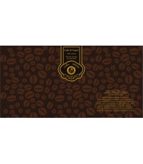 Kawa w puszcze z owijką i etykietą